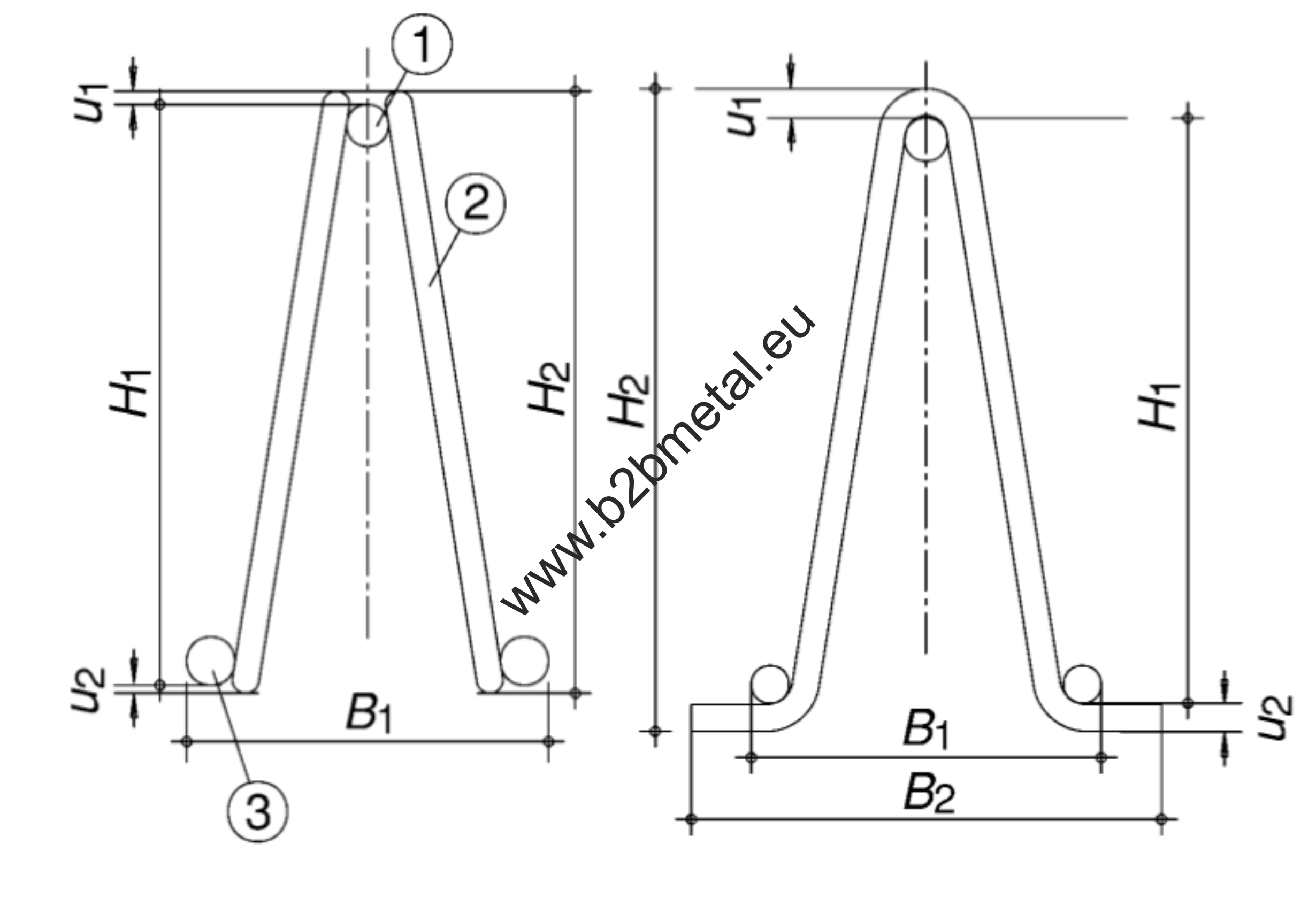 EN 10080 Designation Lattice girders drawing